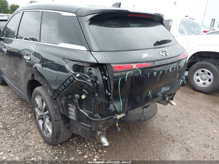 2025 Infiniti Qx60 VIN 5N1AL1FR3SC343809 IAAI salvage auction — REAR END, Original (Texas), sold $16,000 on 2026-08-18 (photo 6)