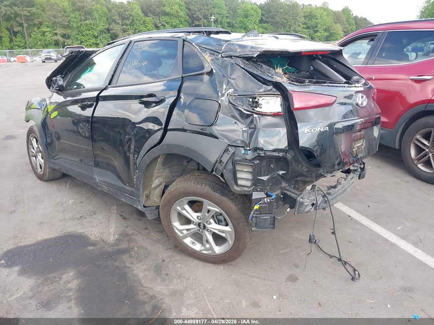 2022 Hyundai Kona VIN KM8K62AB2NU752040 IAAI salvage auction — ROLLOVER, Salvage (North Carolina), sold $650 on 2026-07-22 (photo 3)