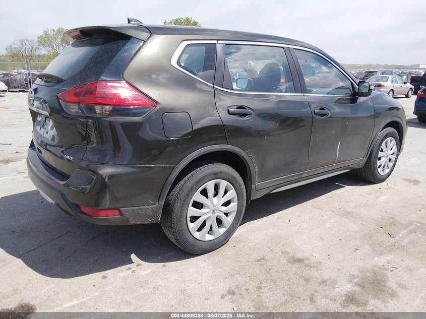 2017 Nissan Rogue VIN KNMAT2MV5HP543974 IAAI salvage auction — HAIL, Salvage (Iowa), sold $2,075 on 2026-07-21 (photo 4)