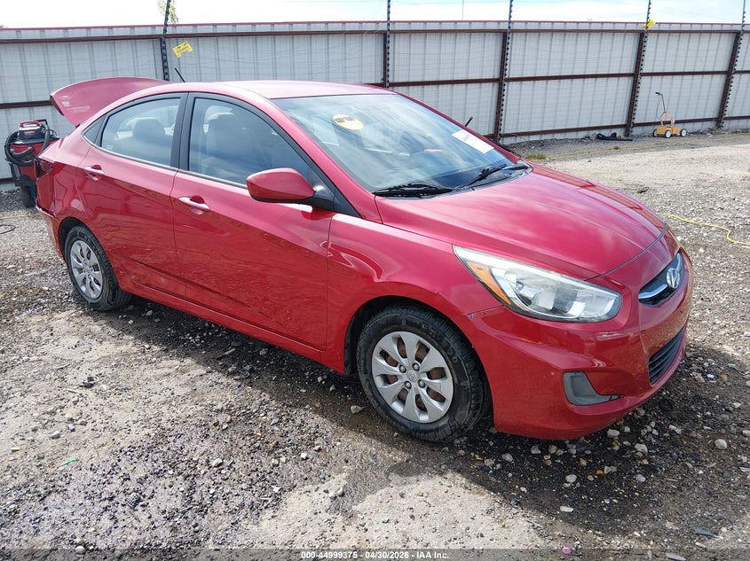 2016 Hyundai Accent VIN KMHCT4AE1GU986143 IAAI salvage auction — REAR END, Clear (Arkansas), sold $1,825 on 2026-07-30 (photo 1)