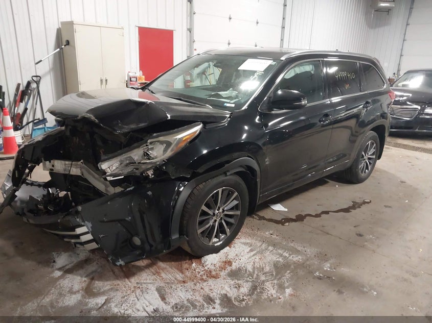 2017 Toyota Highlander VIN 5TDJZRFH8HS437927 IAAI salvage auction — FRONT END, Salvage (Minnesota), sold $4,600 on 2026-07-22 (photo 2)