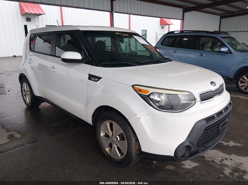 2014 Kia Soul VIN KNDJN2A21E7008186 IAAI salvage auction — LEFT SIDE, Clear (Texas), sold $1,400 on 2026-07-23 (photo 1)