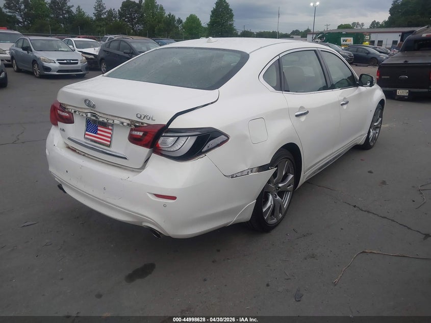2015 Infiniti Q70 VIN JN1BY1PR4FM831694 IAAI salvage auction — FRONT & REAR, Salvage (Idaho), sold $1,925 on 2026-07-20 (photo 4)