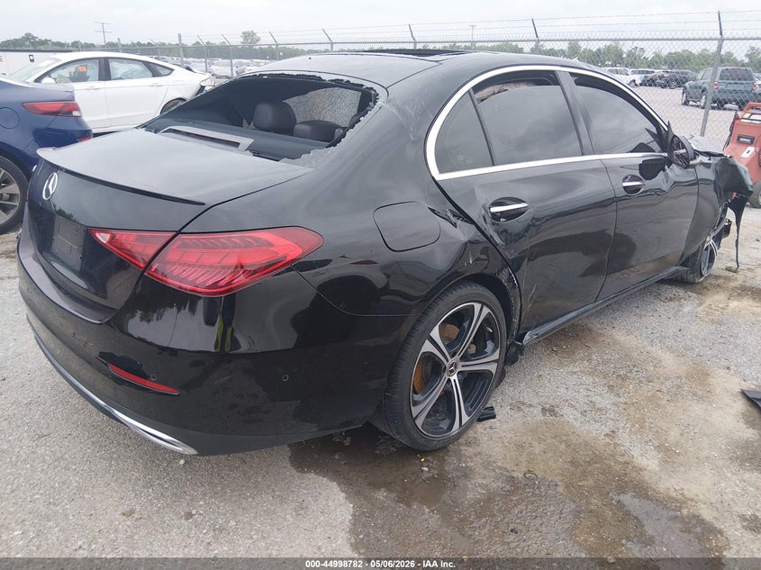 2022 Mercedes-benz C-klasse VIN W1KAF4GB7NR063638 IAAI salvage auction — ALL OVER, Salvage (Louisiana), sold $5,400 on 2026-07-21 (photo 4)