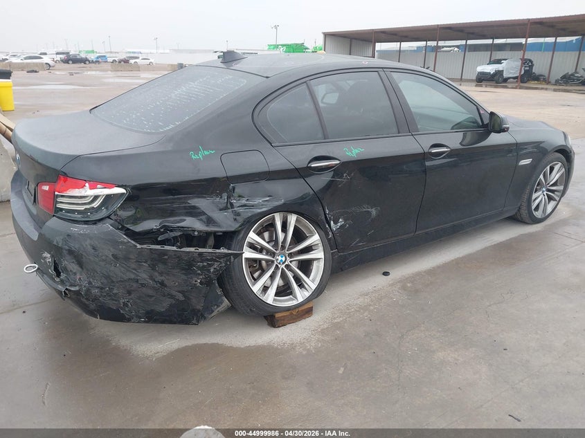 2016 BMW 5er VIN WBA5A5C50GG355272 IAAI salvage auction — RIGHT SIDE, Original (Texas), sold $3,550 on 2026-07-22 (photo 4)