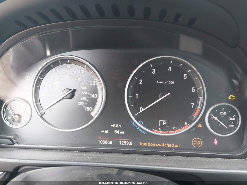 2016 BMW 5er VIN WBA5A5C50GG355272 IAAI salvage auction — RIGHT SIDE, Original (Texas), sold $3,550 on 2026-07-22 (photo 7)