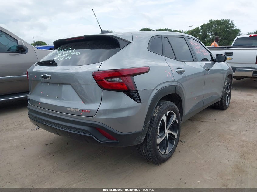 2025 Chevrolet Trax VIN KL77LGEP7SC188048 IAAI salvage auction — LEFT SIDE, Original (Texas), sold $8,250 on 2026-07-14 (photo 4)