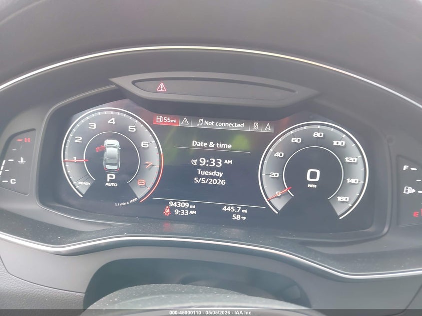 2019 Audi A6 VIN WAUL2AF28KN027150 IAAI salvage auction — HAIL, Salvage (Iowa), sold $8,150 on 2026-07-20 (photo 7)