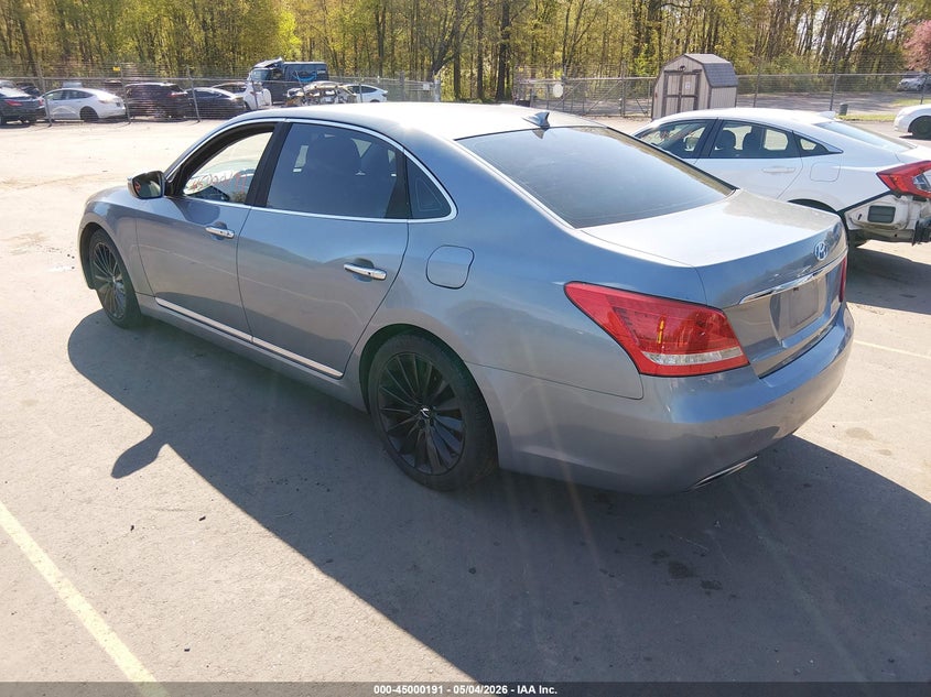2014 Hyundai Equus VIN KMHGH4JH5EU086842 IAAI salvage auction — NORMAL WEAR, Salvage Title, sold $425 on 2026-07-09 (photo 3)