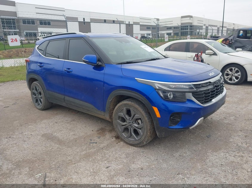 2024 Kia Seltos VIN KNDEU2AA8R7498305 IAAI salvage auction — HAIL, Original (Texas), sold $6,475 on 2026-07-28 (photo 1)