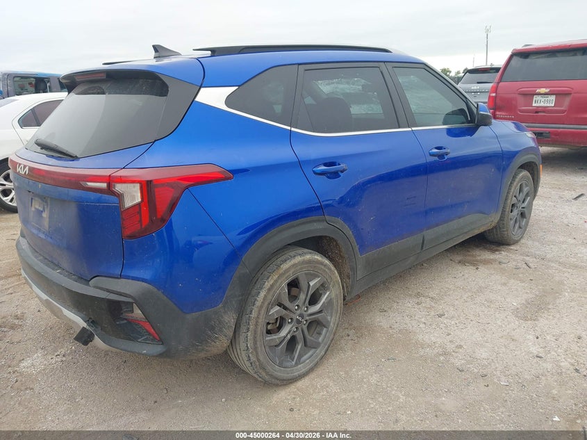 2024 Kia Seltos VIN KNDEU2AA8R7498305 IAAI salvage auction — HAIL, Original (Texas), sold $6,475 on 2026-07-28 (photo 4)