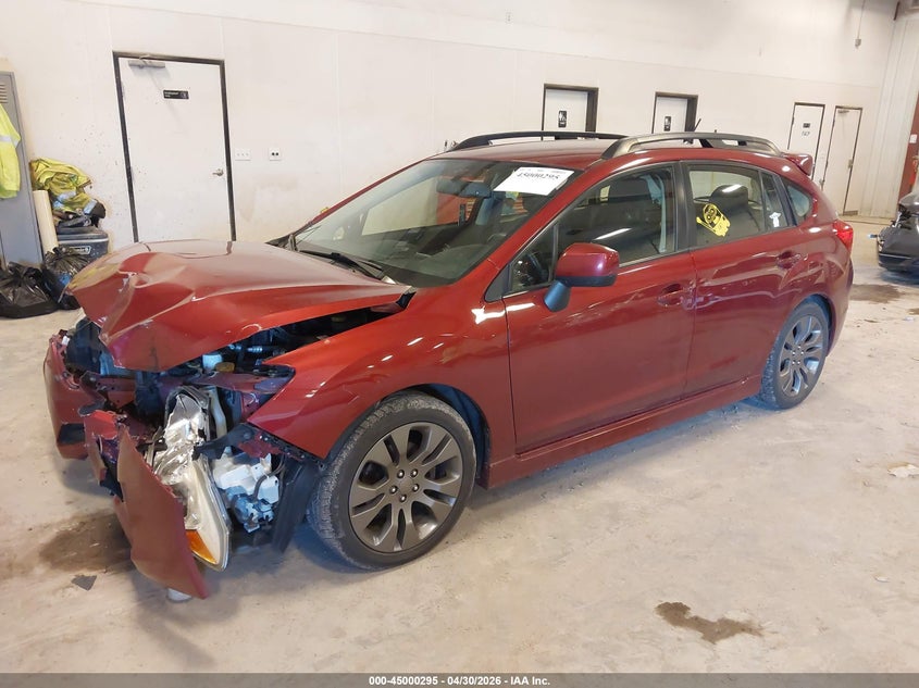 2013 Subaru Impreza VIN JF1GPAL61D2808292 IAAI salvage auction — FRONT END, Clear (Michigan), sold $300 on 2026-07-21 (photo 2)