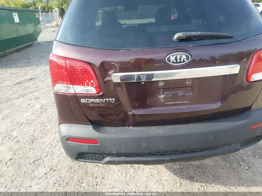 2013 Kia Sorento VIN 5XYKT4A62DG357108 IAAI salvage auction — NORMAL WEAR, Original (Ohio), sold $625 on 2026-07-14 (photo 6)