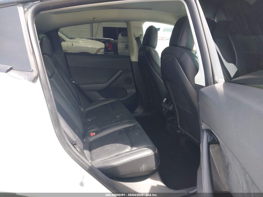 2021 Tesla Model y VIN 5YJYGDEEXMF096690 IAAI salvage auction — LEFT REAR, Clear (Oklahoma), sold $11,100 on 2026-07-14 (photo 8)