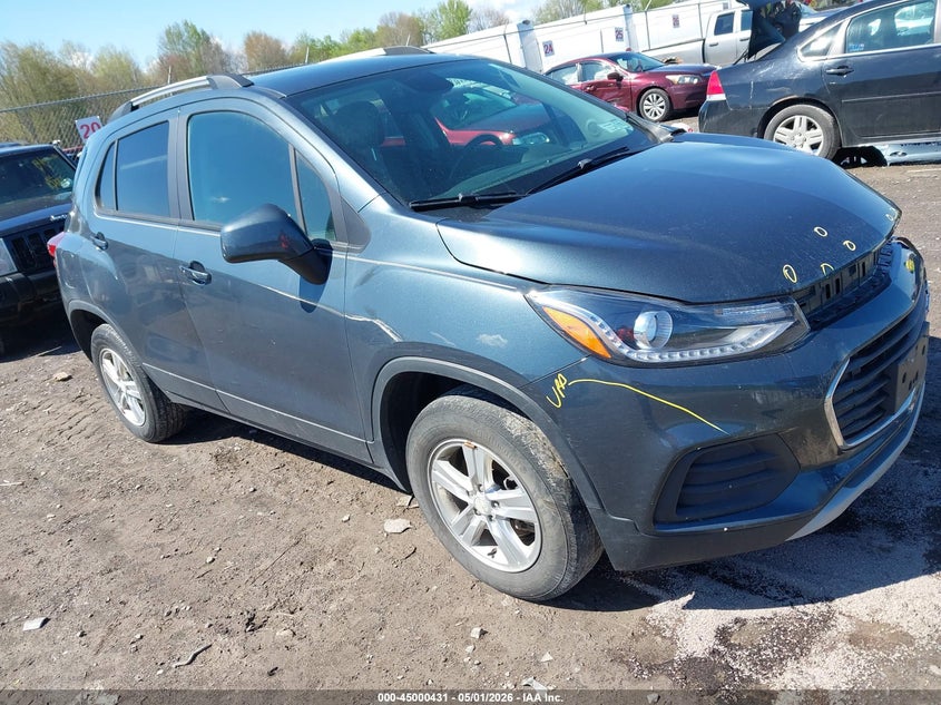 2021 Chevrolet Trax VIN KL7CJPSM6MB377040 IAAI salvage auction — LEFT FRONT, Wait Title, sold $2,550 on 2026-07-16 (photo 1)