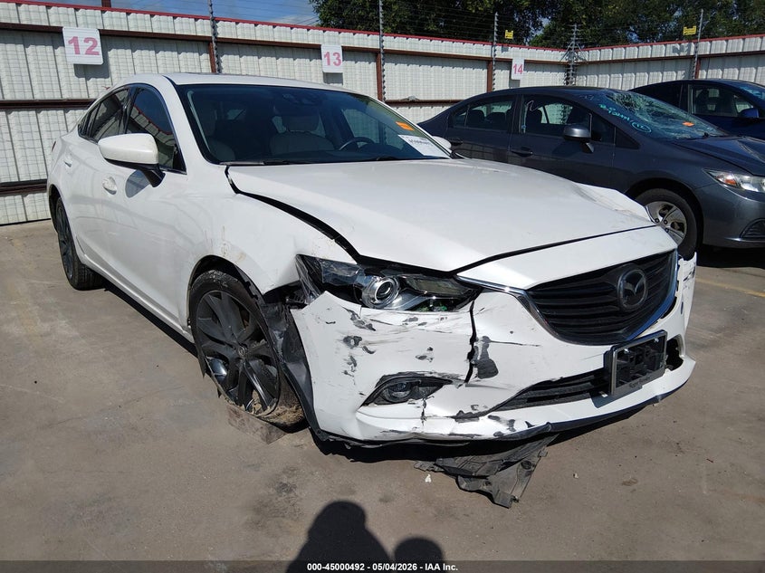2015 Mazda 6 VIN JM1GJ1W58F1197765 IAAI salvage auction — FRONT END, Salvage (Texas), sold $2,025 on 2026-07-21 (photo 1)