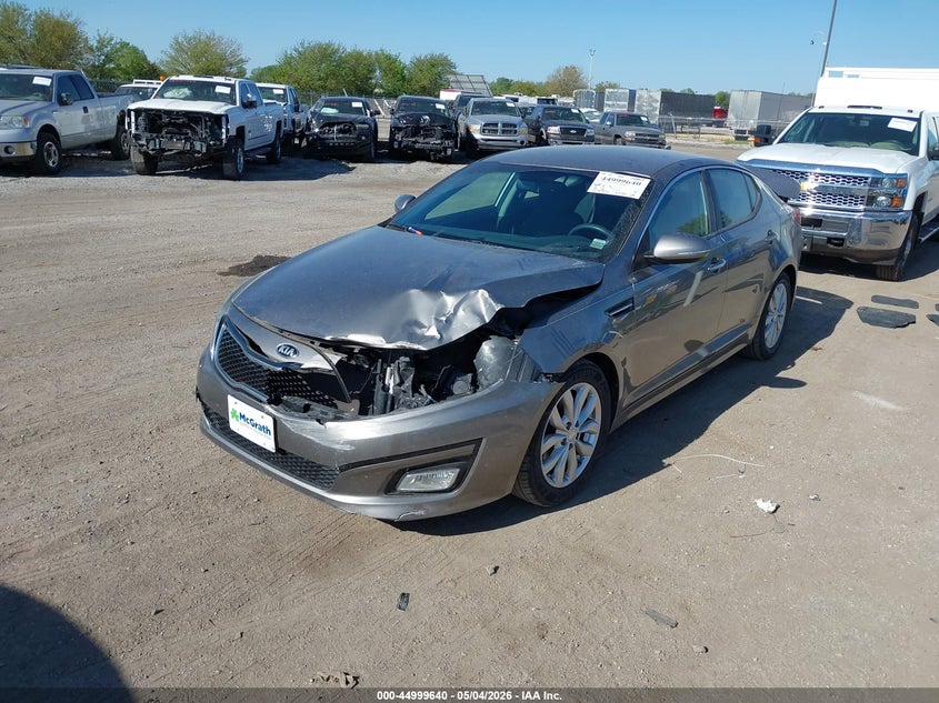 2015 Kia Optima VIN 5XXGM4A7XFG498320 IAAI salvage auction — LEFT FRONT, Salvage (Iowa), sold $1,100 on 2026-07-13 (photo 2)