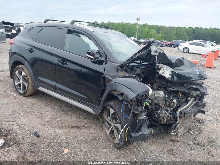 2017 Hyundai Tucson VIN KM8J3CA20HU592478 IAAI salvage auction — FRONT END, Wait Title, sold $575 on 2026-07-22 (photo 1)