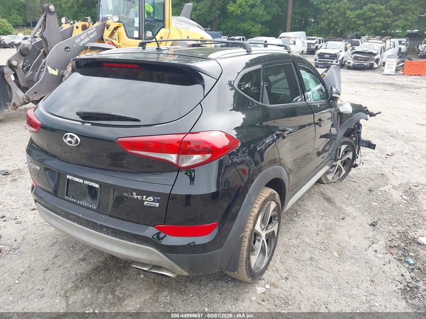 2017 Hyundai Tucson VIN KM8J3CA20HU592478 IAAI salvage auction — FRONT END, Wait Title, sold $575 on 2026-07-22 (photo 4)