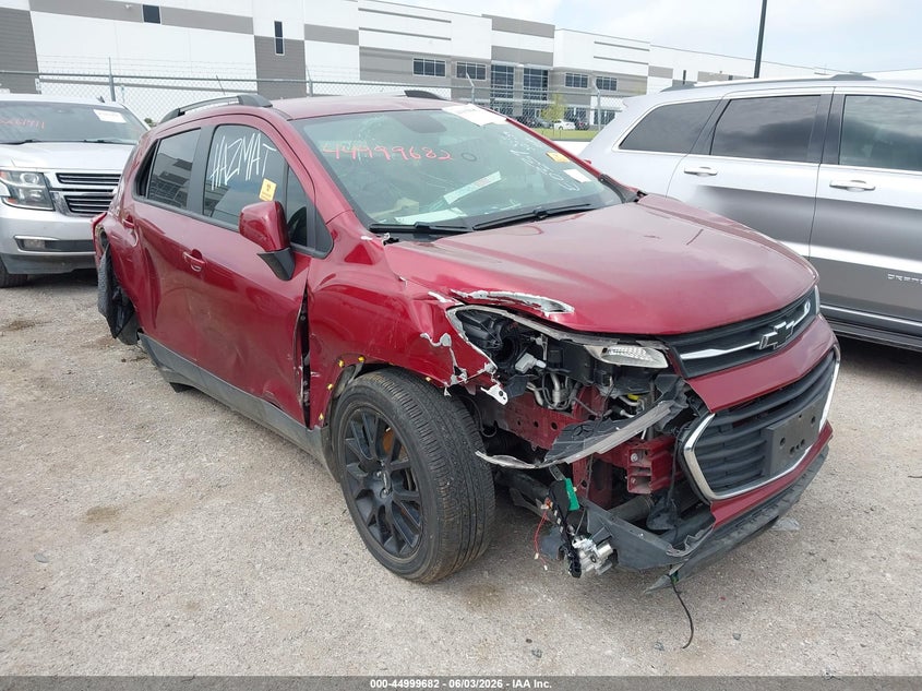 2021 Chevrolet Trax VIN KL7CJLSB3MB327459 IAAI salvage auction — BIO HAZARD, Salvage (Texas), sold $675 on 2026-07-14 (photo 1)