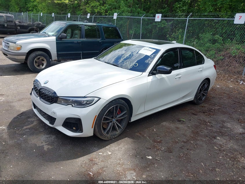 2021 BMW 3er VIN 3MW5U9J05M8C14603 IAAI salvage auction — RIGHT SIDE, Salvage Title, sold $16,725 on 2026-08-25 (photo 2)