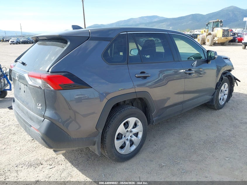 2025 Toyota Rav 4 VIN JTMG1RFV9SD114027 IAAI salvage auction — RIGHT FRONT, Salvage (Montana), sold $15,300 on 2026-07-08 (photo 4)