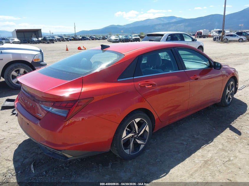 2021 Hyundai Elantra VIN KMHLP4AG3MU157799 IAAI salvage auction — LEFT FRONT, Salvage (Montana), sold $5,550 on 2026-07-15 (photo 4)