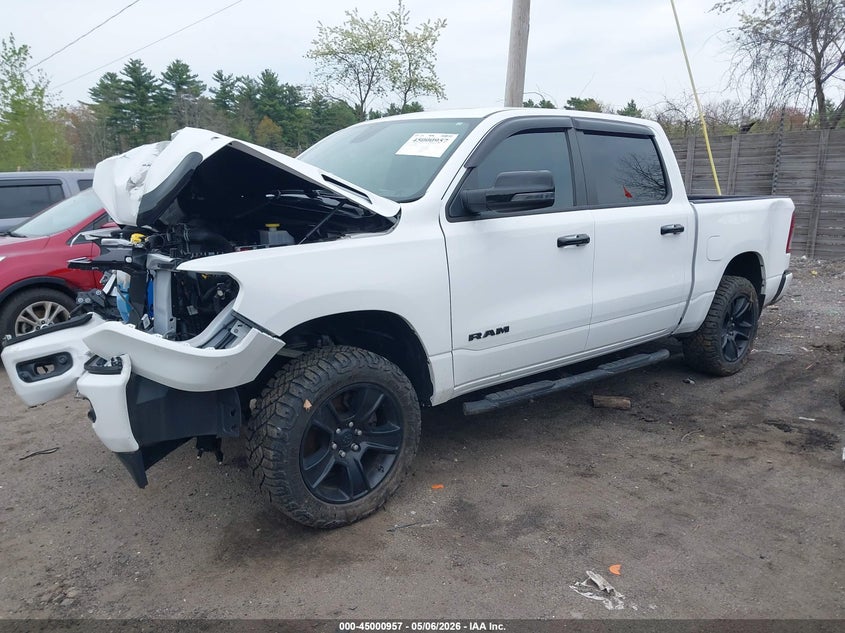 2023 Ram 1500 VIN 1C6RRFFG6PN603656 IAAI salvage auction — FRONT & REAR, Salvage (Massachusetts), sold $4,550 on 2026-07-12 (photo 2)