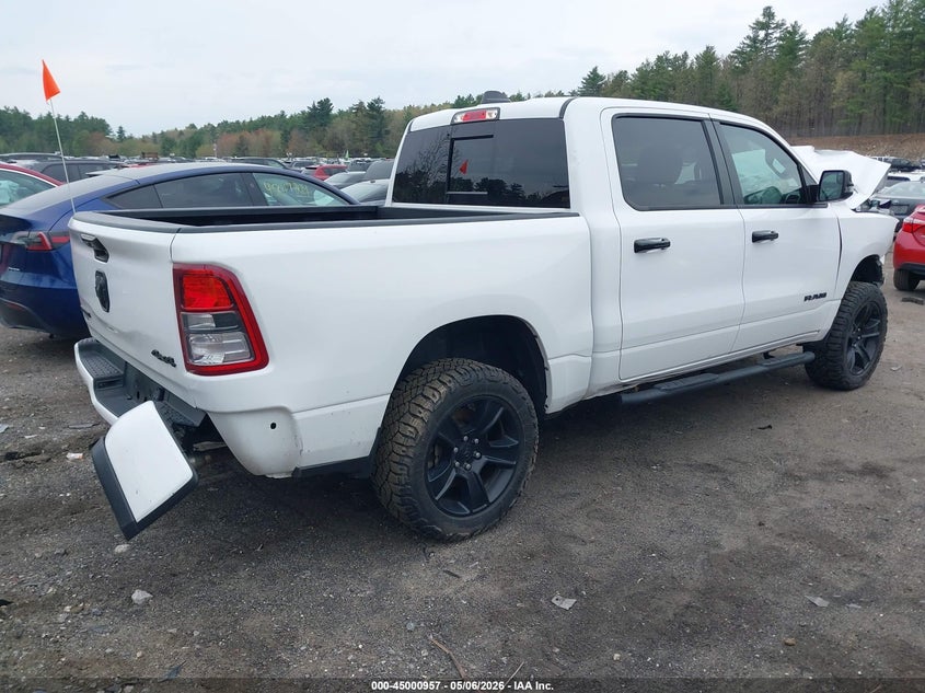 2023 Ram 1500 VIN 1C6RRFFG6PN603656 IAAI salvage auction — FRONT & REAR, Salvage (Massachusetts), sold $4,550 on 2026-07-12 (photo 4)