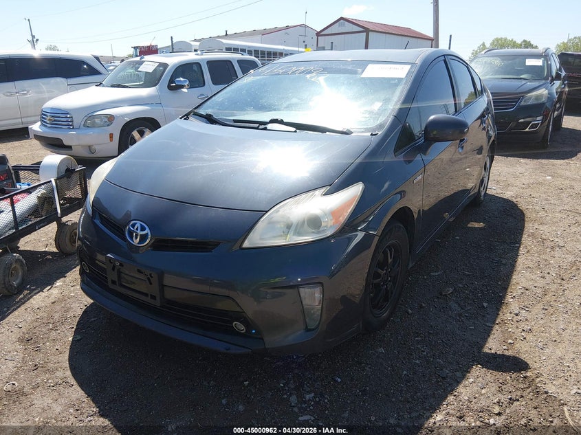 2012 Toyota Prius VIN JTDKN3DU7C1585599 IAAI salvage auction — LEFT & RIGHT, Clear (Indiana), sold $1,075 on 2026-07-08 (photo 2)