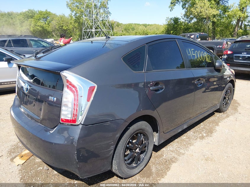 2012 Toyota Prius VIN JTDKN3DU7C1585599 IAAI salvage auction — LEFT & RIGHT, Clear (Indiana), sold $1,075 on 2026-07-08 (photo 6)
