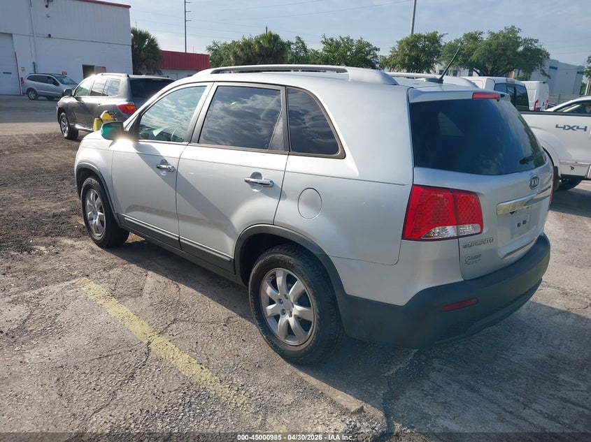 2013 Kia Sorento VIN 5XYKT3A62DG381354 IAAI salvage auction — RIGHT FRONT, Rebuildable (Florida), sold $800 on 2026-07-29 (photo 3)