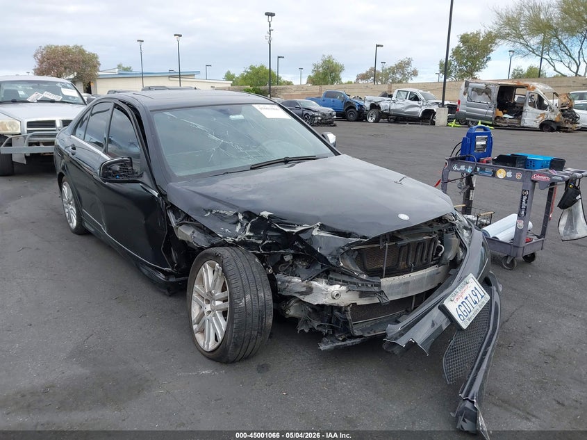 2009 Mercedes-benz C class VIN WDDGF54X89R056963 IAAI salvage auction — RIGHT SIDE, Salvage Certificate (California), sold $350 on 2026-07-10 (photo 1)