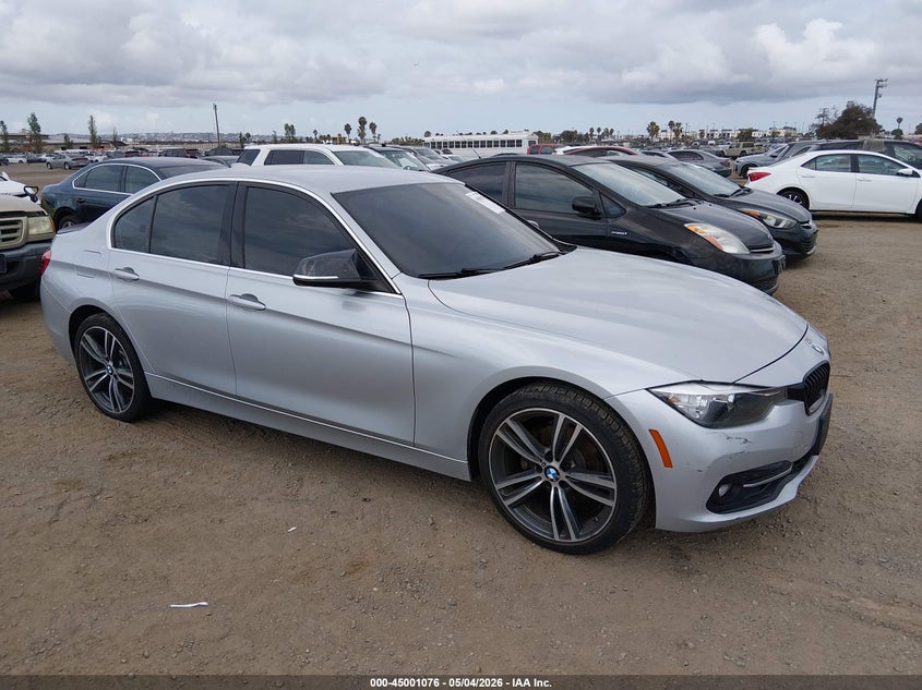 2017 BMW 3er VIN WBA8B9G34HNU52336 IAAI salvage auction — ENGINE BURN, Salvage (California), sold $2,400 on 2026-07-29 (photo 1)
