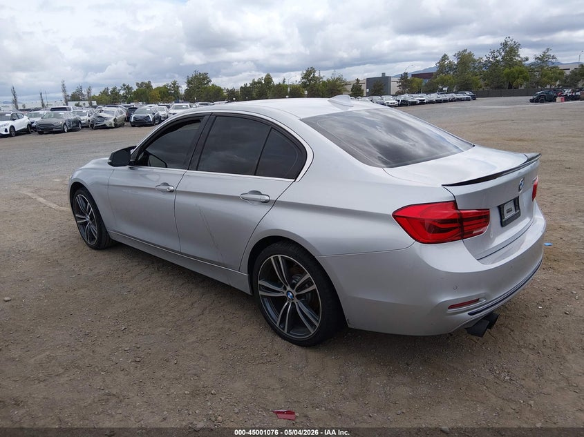 2017 BMW 3er VIN WBA8B9G34HNU52336 IAAI salvage auction — ENGINE BURN, Salvage (California), sold $2,400 on 2026-07-29 (photo 3)