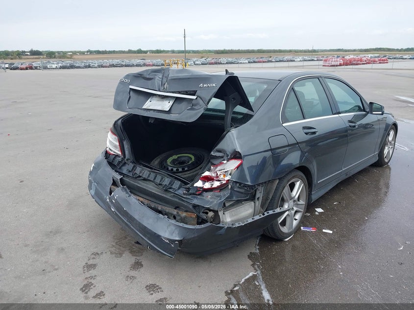 2010 Mercedes-benz C-klasse VIN WDDGF8BB3AF441894 IAAI salvage auction — REAR END, Certificate Of Title (Nebraska), sold $25 on 2026-07-23 (photo 6)