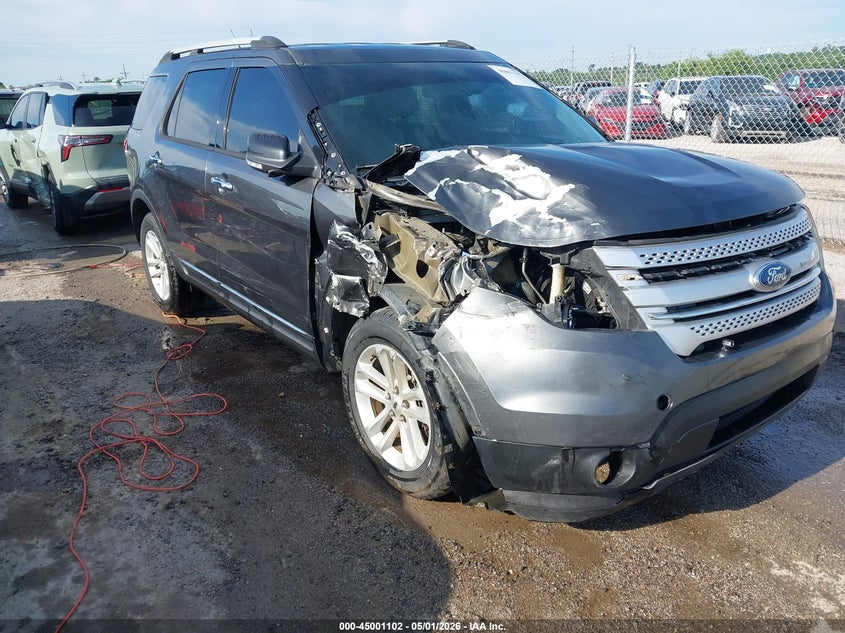 2015 Ford Explorer VIN 1FM5K7D87FGC45754 IAAI salvage auction — FRONT END, Clear (Oklahoma), sold $850 on 2026-08-01 (photo 1)