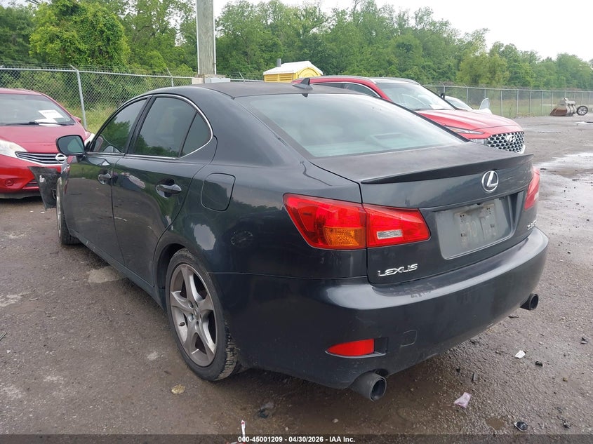 2007 Lexus Is VIN JTHBE262972009940 IAAI salvage auction — FRONT END, Salvage (Louisiana), sold $225 on 2026-07-21 (photo 3)