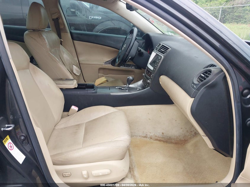 2007 Lexus Is VIN JTHBE262972009940 IAAI salvage auction — FRONT END, Salvage (Louisiana), sold $225 on 2026-07-21 (photo 5)