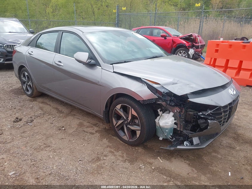 2023 Hyundai Elantra VIN KMHLP4AG6PU522643 IAAI salvage auction — RIGHT FRONT, Salvage (Illinois), sold $4,700 on 2026-07-22 (photo 1)