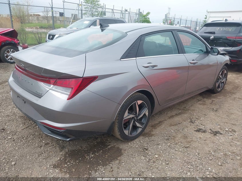 2023 Hyundai Elantra VIN KMHLP4AG6PU522643 IAAI salvage auction — RIGHT FRONT, Salvage (Illinois), sold $4,700 on 2026-07-22 (photo 4)