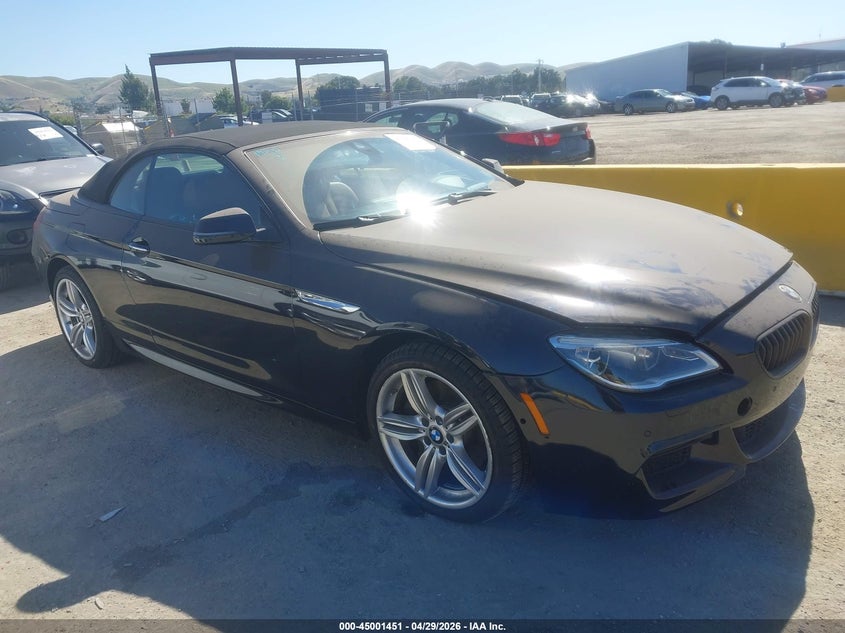 2017 BMW 6er VIN WBA6F7C55HG232005 IAAI salvage auction — NORMAL WEAR, Salvage (California), sold $3,050 on 2026-07-23 (photo 1)