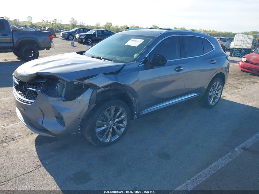 2022 Buick Envision VIN LRBFZRR49ND143411 IAAI salvage auction — FRONT END, Salvage (Indiana), sold $7,425 on 2026-07-31 (photo 2)