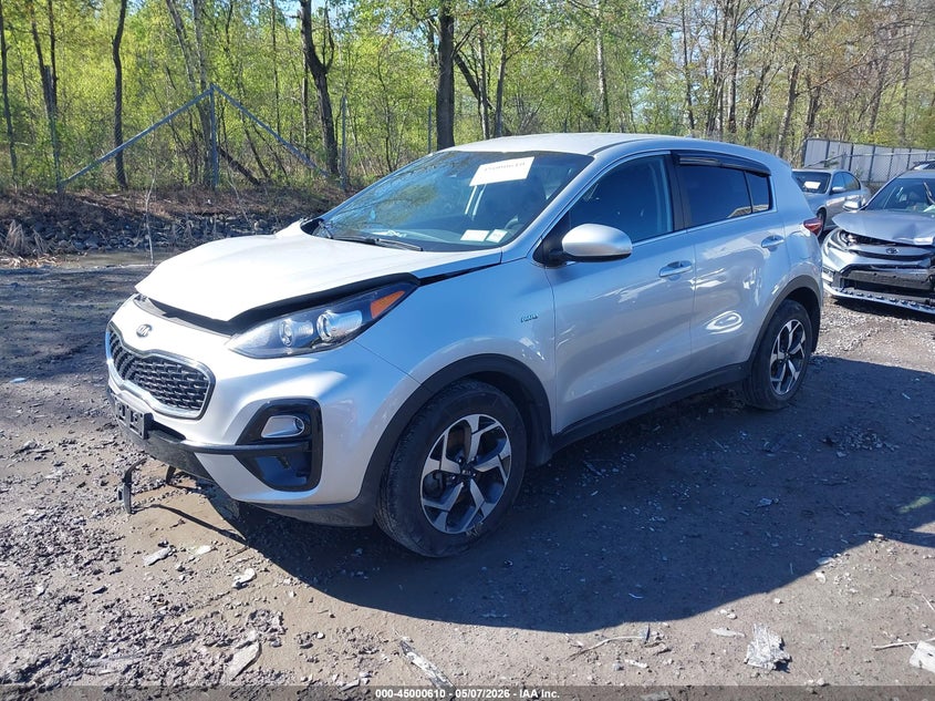 2022 Kia Sportage VIN KNDPMCAC5N7993314 IAAI salvage auction — RIGHT FRONT, Mv-907A (New York), sold $25 on 2026-07-21 (photo 2)
