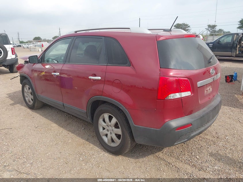 2013 Kia Sorento VIN 5XYKT4A23DG372326 IAAI salvage auction — FRONT END, Salvage (Texas), sold $100 on 2026-07-15 (photo 3)