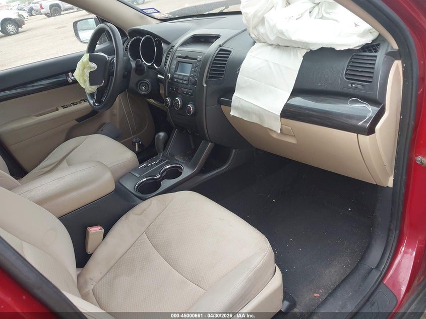 2013 Kia Sorento VIN 5XYKT4A23DG372326 IAAI salvage auction — FRONT END, Salvage (Texas), sold $100 on 2026-07-15 (photo 5)