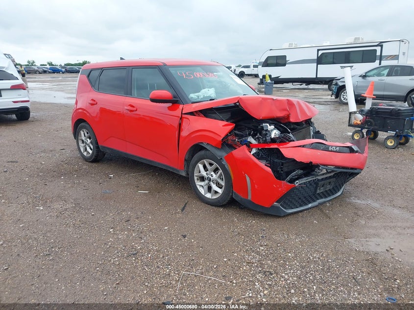 2024 Kia Soul VIN KNDJ23AUXR7223507 IAAI salvage auction — FRONT END, Salvage (Texas), sold $2,650 on 2026-07-15 (photo 1)
