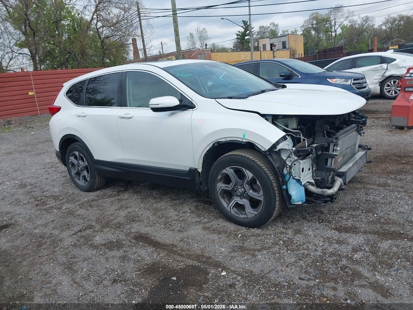 2019 Honda Cr-v VIN 7FARW2H53KE018714 IAAI salvage auction — FRONT & REAR, Salvage Title, sold $6,900 on 2026-07-16 (photo 1)