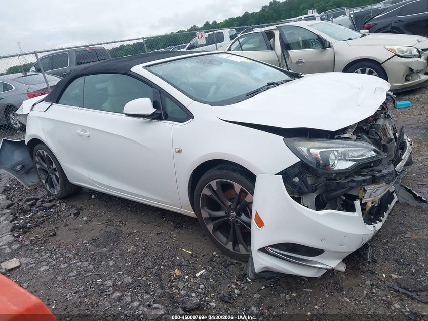 2016 Buick Cascada VIN W04WT3N57GG114421 IAAI salvage auction — FRONT & REAR, Salvage (Georgia), sold $650 on 2026-07-15 (photo 1)