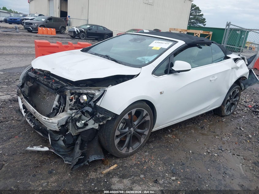 2016 Buick Cascada VIN W04WT3N57GG114421 IAAI salvage auction — FRONT & REAR, Salvage (Georgia), sold $650 on 2026-07-15 (photo 2)